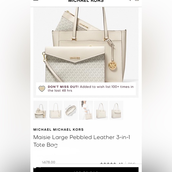Michael Kors 3 in 1 tote - Picture 1 of 1